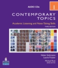 Contemporary Topics 1: Academic Listening and Note-Taking Skills (Intermediate) Audio CD - Book