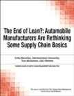 The End of Lean? : Automobile Manufacturers Are Rethinking Some Supply Chain Basics - eBook