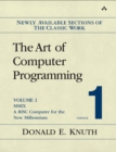 Art of Computer Programming, Volume 1, Fascicle 1, The :  MMIX -- A RISC Computer for the New Millennium - Donald E. Knuth