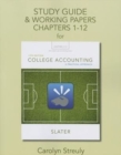 Study Guide & Working Papers for College Accounting : A Practical Approach, Chapters 1-12 - Book