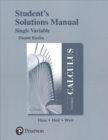 Student Solutions Manual for Thomas' Calculus, Single Variable - Book