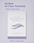 Student In-Class Notebook for Reasoning with Functions I - Book