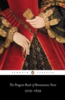 The Penguin Book of Renaissance Verse : 1509-1659 - Book