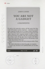 You Are Not A Gadget : A Manifesto - Jaron Lanier