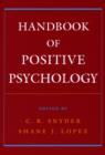 Handbook of Positive Psychology - eBook