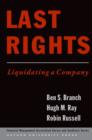 Last Rights : Liquidating a Company - eBook
