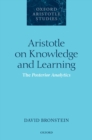 Aristotle on Knowledge and Learning : The Posterior Analytics - eBook