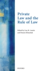 Private Law and the Rule of Law - eBook