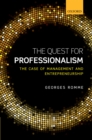 The Quest for Professionalism : The Case of Management and Entrepreneurship - eBook