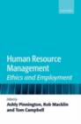 Human Resource Management : Ethics and Employment - eBook