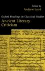 Ancient Literary Criticism - eBook