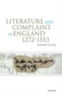Literature and Complaint in England 1272-1553 - eBook