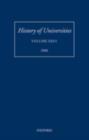 History of Universities : Volume XXI/1 - eBook