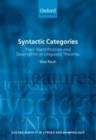 Syntactic Categories : Their Identification and Description in Linguistic Theories - eBook