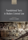 Foundational Texts in Modern Criminal Law - eBook