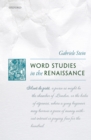 Word Studies in the Renaissance - eBook