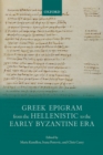 Greek Epigram from the Hellenistic to the Early Byzantine Era - eBook