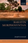 Barayin Morphosyntax : A Lexical-Functional Approach - eBook