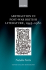 Abstraction in Post-War British Literature 1945-1980 - eBook