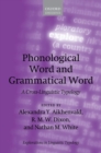 Phonological Word and Grammatical Word : A Cross-Linguistic Typology - eBook