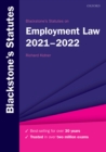 Blackstone's Statutes on Employment Law 2021-2022 - eBook
