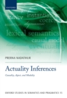 Actuality Inferences : Causality, Aspect, and Modality - eBook