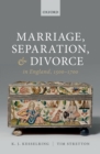 Marriage, Separation, and Divorce in England, 1500-1700 - eBook