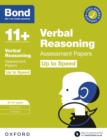 Bond 11+: Bond 11+ Verbal Reasoning Up to Speed Assessment Papers with Answer Support 10-11 Years: Ready for the 2024 exam - eBook
