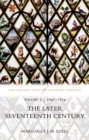 The Oxford English Literary History : Volume V: 1645-1714: The Later Seventeenth Century - Book
