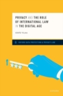 Privacy and the Role of International Law in the Digital Age - Book