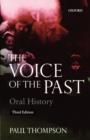 Voice of the Past : Oral History - Book
