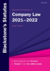 Blackstone's Statutes on Company Law 2021-2022 - Book