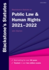 Blackstone's Statutes on Public Law & Human Rights 2021-2022 - Book