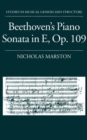 Beethoven's Piano Sonata in E, Op. 109 - Book