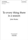 To every thing there is a season - Book
