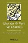 Weep you no more, sad fountains - Book