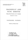 Magnificat and Nunc Dimittis (from Short Service in G minor) - Book