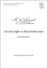 Let your light so shine before men - Book
