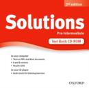 Solutions: Pre-Intermediate: Test Bank CD-ROM - Book