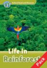Oxford Read and Discover: Level 3: Life in Rainforests Audio CD Pack - Book