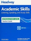 Headway Academic Skills: Introductory: Listening, Speaking, and Study Skills Teacher's Guide with Tests CD-ROM - Book