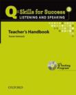 Q Skills for Success: Listening and Speaking 3: Teacher's Book with Testing Program CD-ROM - Book
