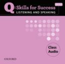 Q Skills for Success Listening and Speaking: Intro: Class CD - Book