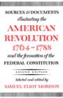 Sources and Documents Illustrating the American Revolution, 1764-1788 - Book