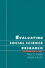 Evaluating Social Science Research - Book