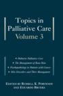 Topics in Palliative Care, Volume 3 - Book