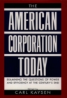 The American Corporation Today - Book