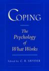 Coping : The Psychology of What Works - Book