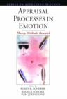 Appraisal Processes in Emotion : Theory, Methods, Research - Book