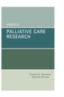 Issues in Palliative Care Research - Book